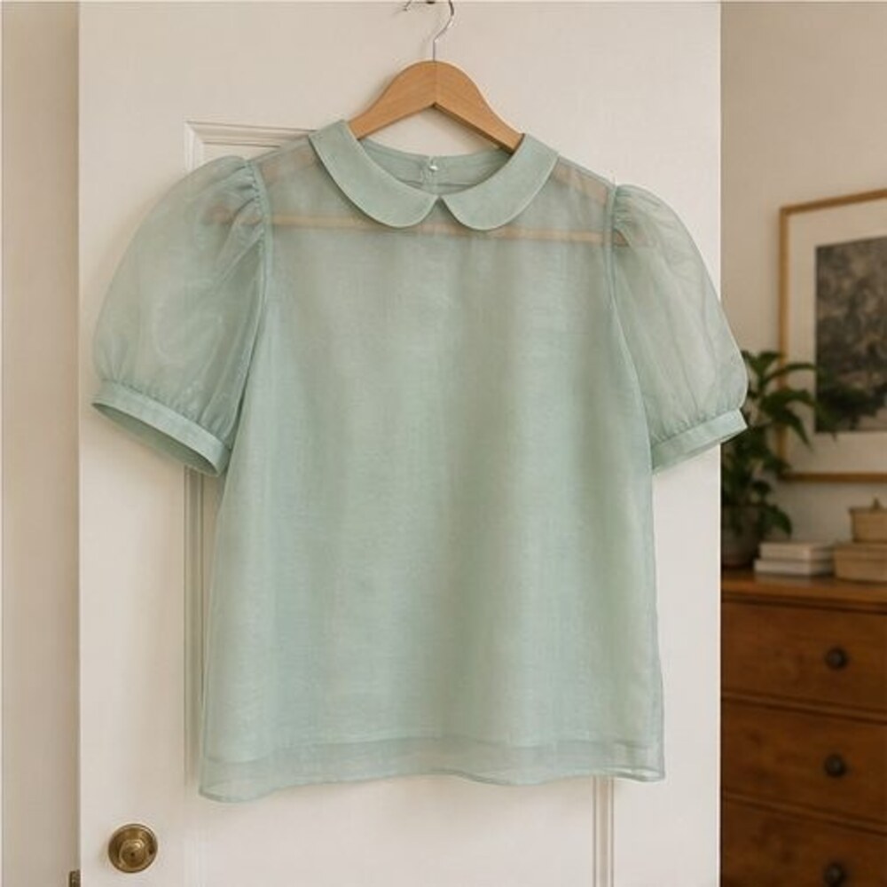 White Smocked Top
